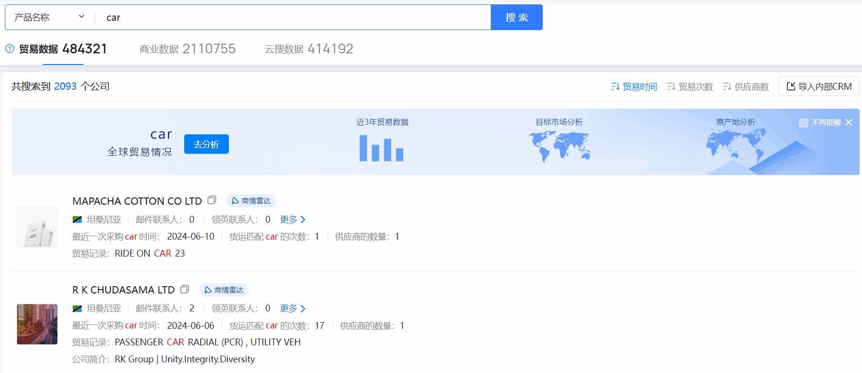 坦桑尼亚海关数据,海关数据,凯发K8海关数据