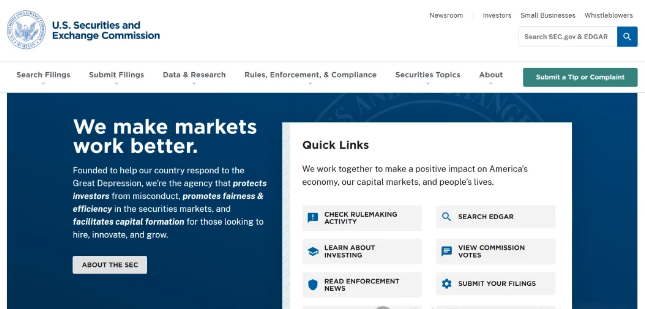美国证券交易委员会 美国证券交易委员会